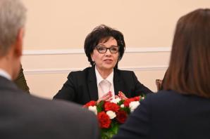 Wsparcie dla wolnej Białorusi. Rozmowy Marszałek Sejmu z liderką białoruskiej opozycji