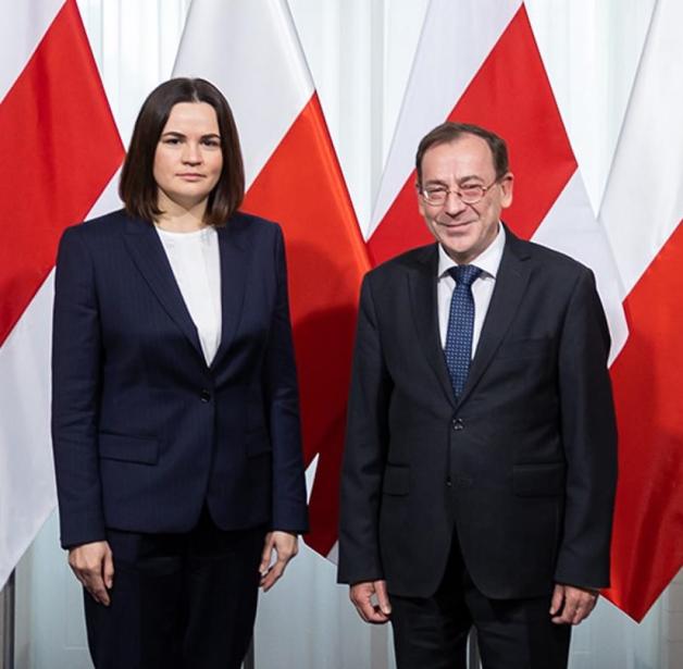 [VIDEO] Kolejne spotkanie ministra Mariusza Kamińskiego i Swiatłany Cichanouskiej liderki opozycji na Białorusi