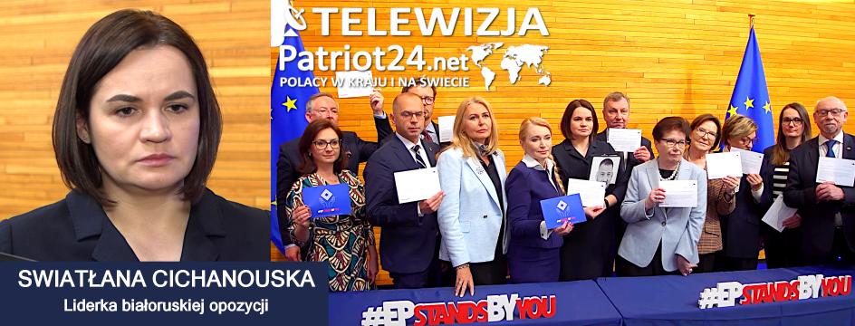 [VIDEO] S. Cichanouska: Białorusini żyją jak w gułagach z czasów stalinowskich. Jednak nie poddają się mimo represji i brutalności reżimu